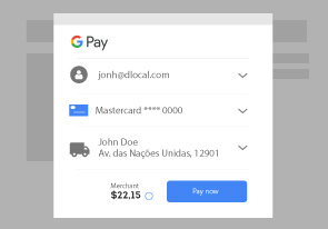 Google Pay payment method | dLocal Payments