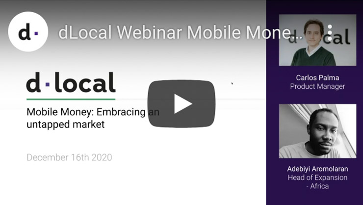 Youtube image about Mobile Money Webinar